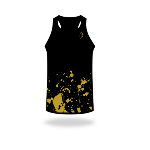 Never Stop running singlet front view